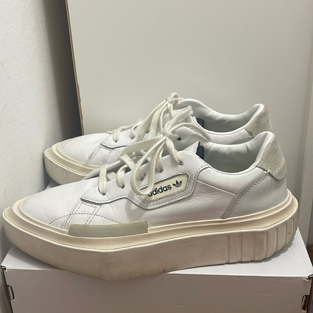 Adidas Hypersleek White Athletic Sneakers